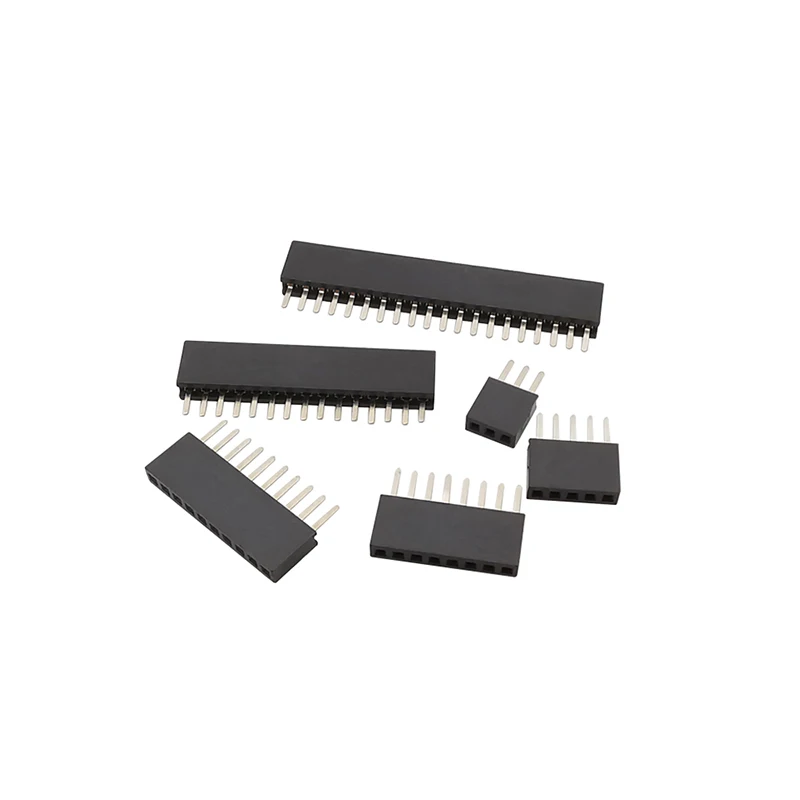 10Pcs 1.27 mm Single Row Male Female Plug Socket Breakaway PCB Board Pin Header Connector 1.27 Strip Pinheader 2P-50 Pin