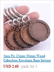 6pcs Stainless Steel Fit 12mm Cabochon Earring Base Blanks With Tassel Charms Diy Bezel Settings For Jewelry Making Supplies