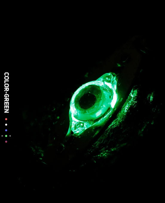 LED Fishing Lure Light Deep Drop Fishing Spoons Underwater Eye Shape Fishing Lure Light Tackle Fishing Equipment Accessories