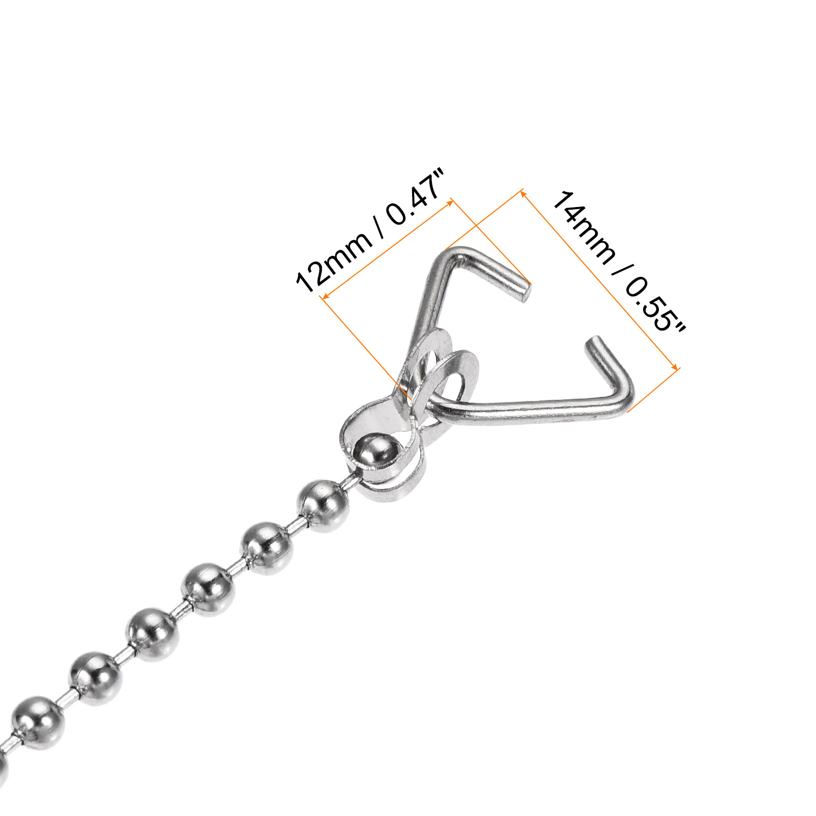 3Pcs Toilet Flapper Chain 26cm Toilet Handle Lever Lift Flush Replacement Ball Chain 304 Stainless Steel for Repairing Toilets