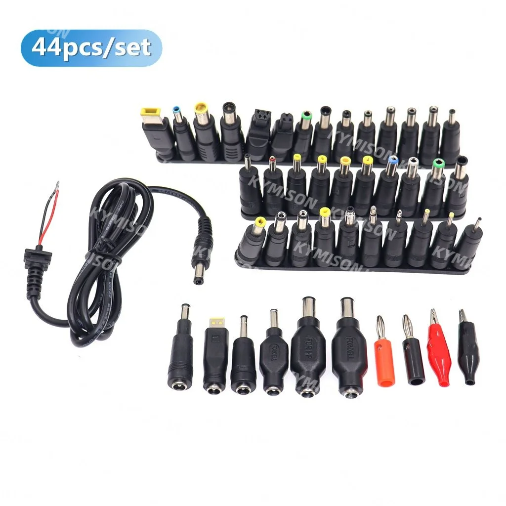 Universal 5.5mmx2.1mm DC AC Power Adapter Tips Connector Kits for Lenovo Thinkpad Laptop Power Supply Plug Jack Sets