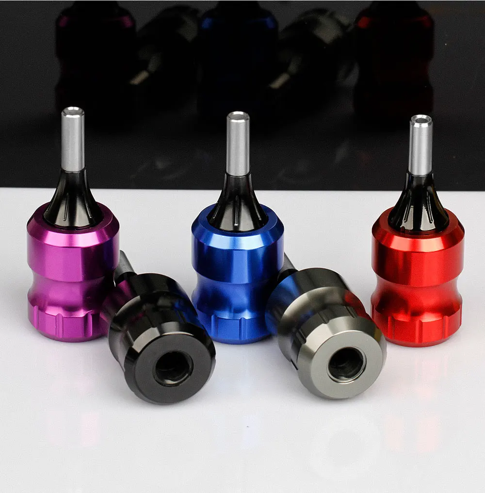 Aluminum Alloy Cartridge Tattoo Grips 32MM Adjustable Tattoo Tube for Cartridge Needle with Needles Bars