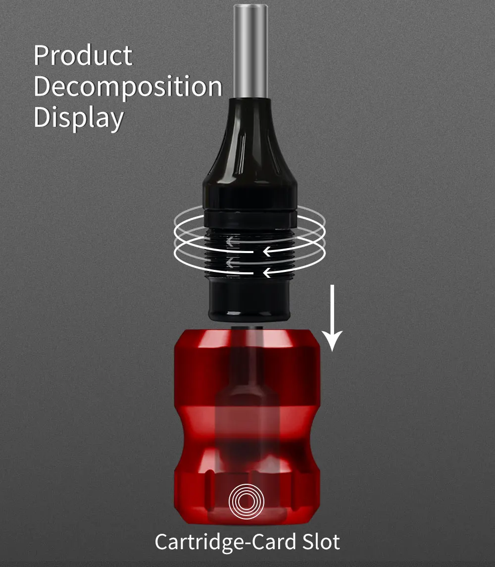 Aluminum Alloy Cartridge Tattoo Grips 32MM Adjustable Tattoo Tube for Cartridge Needle with Needles Bars