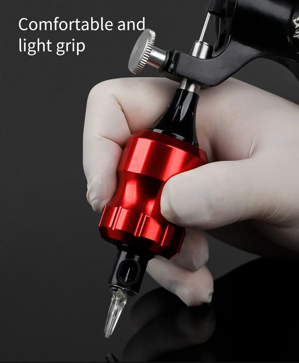 Aluminum Alloy Cartridge Tattoo Grips 32MM Adjustable Tattoo Tube for Cartridge Needle with Needles Bars