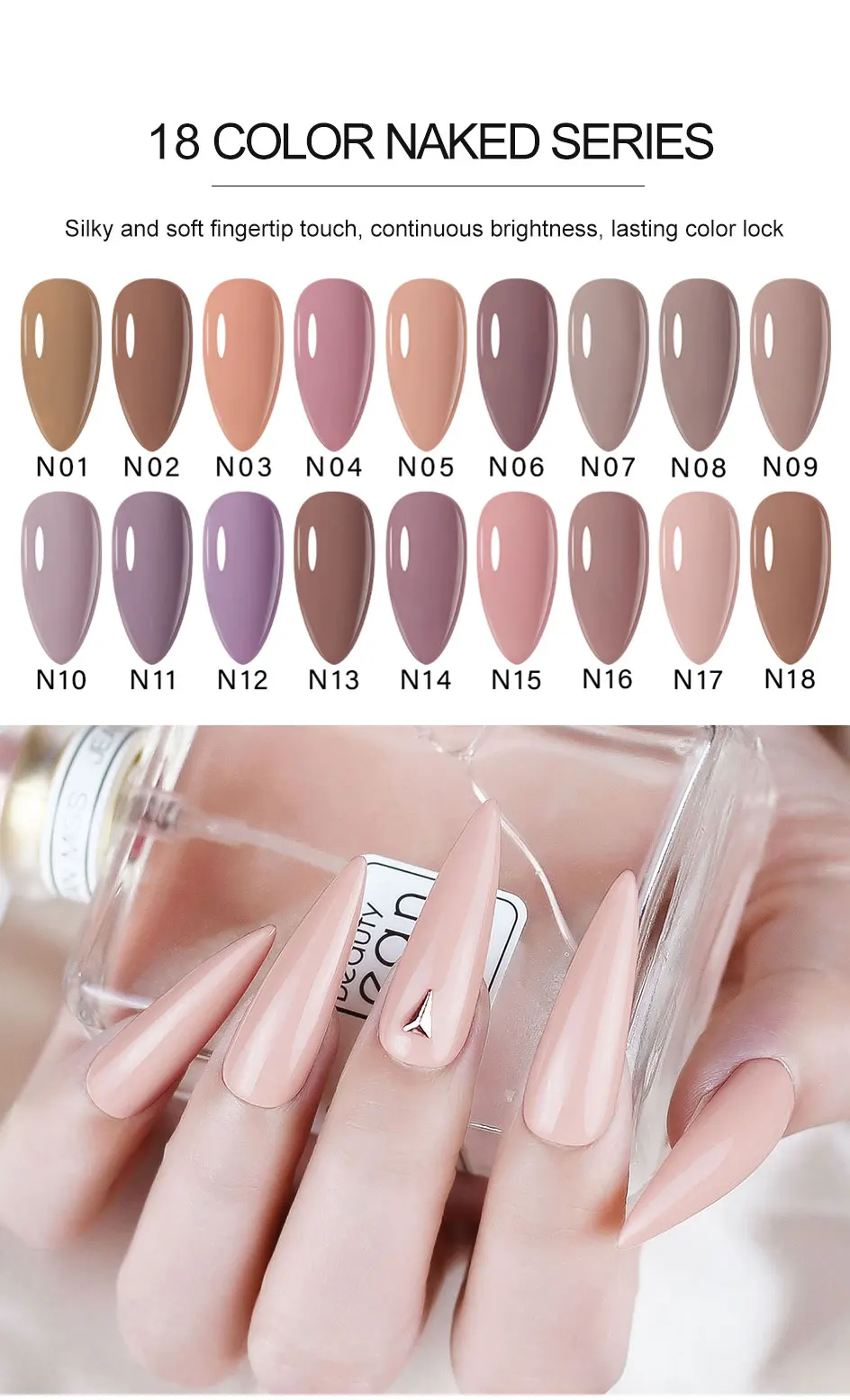 No Wipe Top Coat Base Coat Primer UV Gel Nail Art Tips Manicure Gel Nail Polish Color Gel Polish Esmalte Semi Permanente
