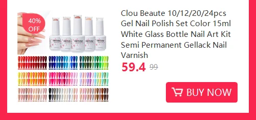 No Wipe Top Coat Base Coat Primer UV Gel Nail Art Tips Manicure Gel Nail Polish Color Gel Polish Esmalte Semi Permanente