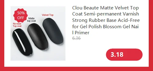 No Wipe Top Coat Base Coat Primer UV Gel Nail Art Tips Manicure Gel Nail Polish Color Gel Polish Esmalte Semi Permanente
