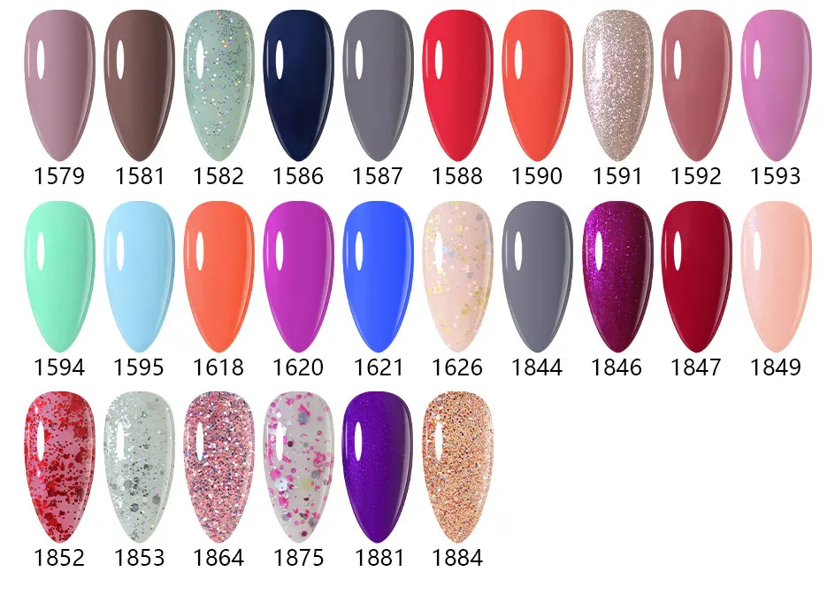 No Wipe Top Coat Base Coat Primer UV Gel Nail Art Tips Manicure Gel Nail Polish Color Gel Polish Esmalte Semi Permanente