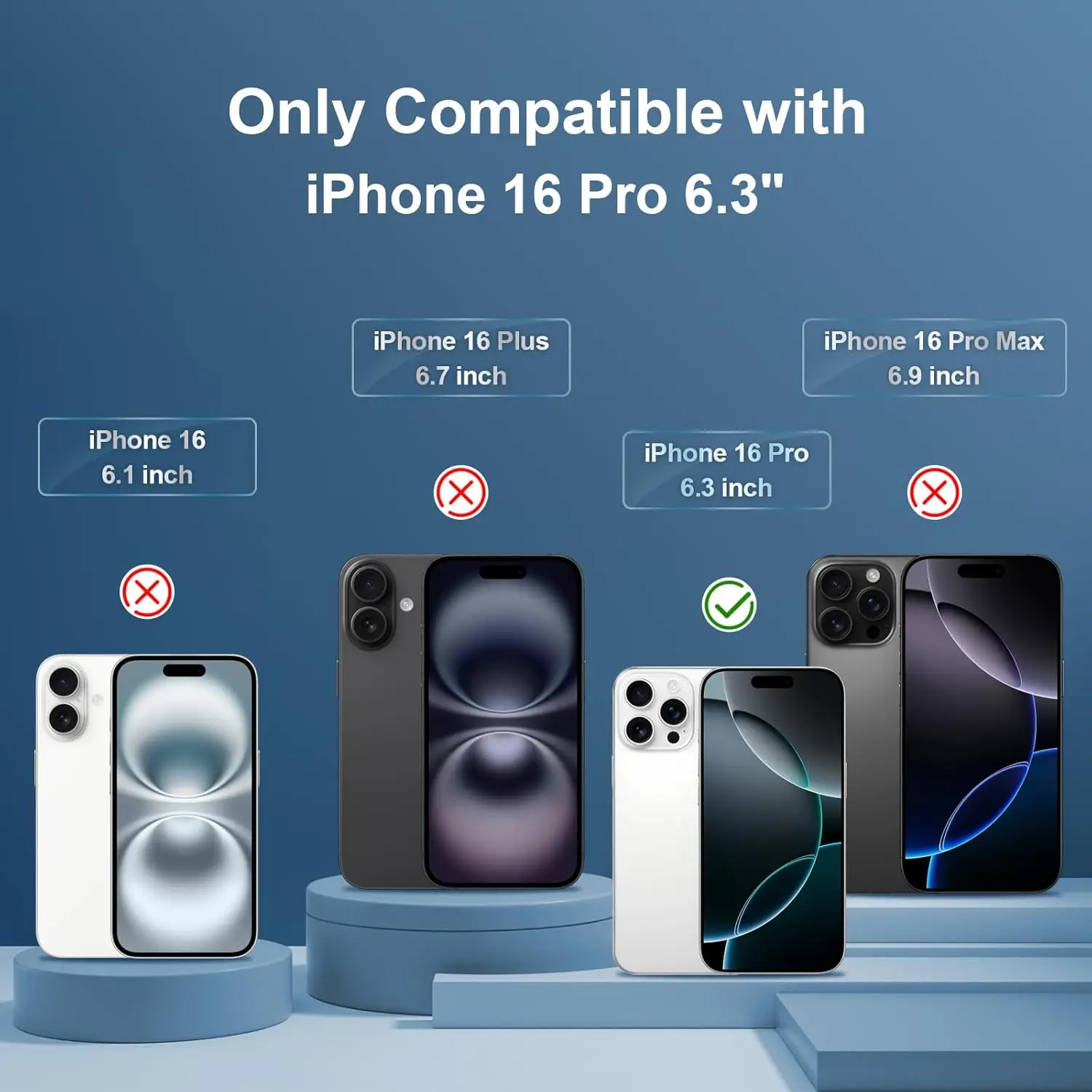 9H Tempered Glass For iPhone 16 Pro Screen Protector Glass Film