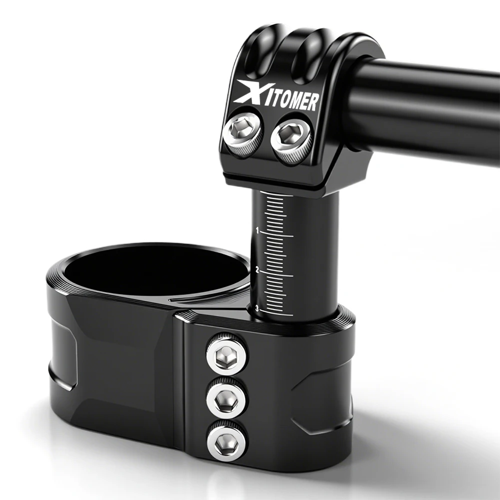 For Yamaha FZ8 FZ1 FZR 1000 MT-01 MT-10 XSR 900 R6 R1 YZF 750 R Clip-On HandleBar Raiser 50mm Adjustable Clip-ons Handlebar