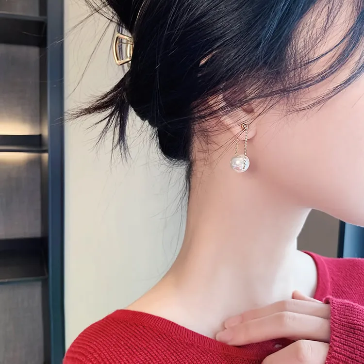 Simple Elegant Small Pearl Pendant Earrings For Woman 2020 New Fashion Jewelry Party Ladies' Unusual Dangle Earrings Accessories