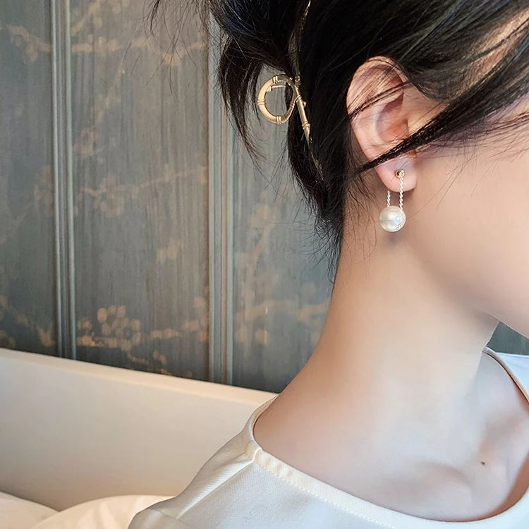 Simple Elegant Small Pearl Pendant Earrings For Woman 2020 New Fashion Jewelry Party Ladies' Unusual Dangle Earrings Accessories