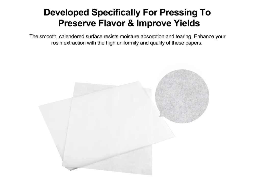 50pcs/Bag Rosin Press Paper 15/20/30cm Size Wax Concentrates Oil Banking Filter Paper Extracting Machine Smoke Accesoires Tool