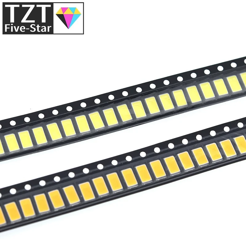 100/200pcs 5630/5730-CW/WW 0.5W-150Ma 50-55lm 6500K White Light SMD 5730 5630 LED 5730 diodes (3.2~3.4V)