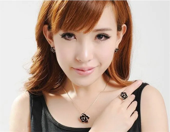 Rose Flowers Rings Vintage Resizable Finger Rings Valentine's Day Gift Jewelry Hot Sale Open Ring For Women Jewelry