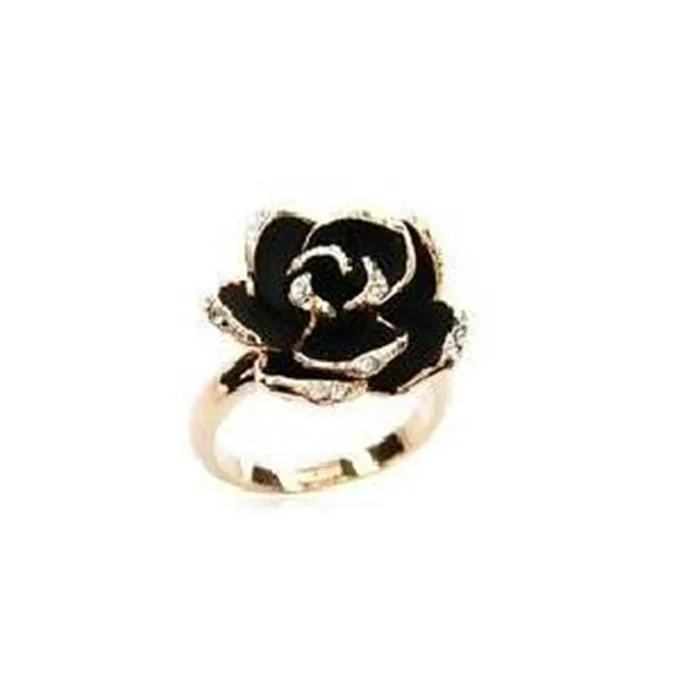 Rose Flowers Rings Vintage Resizable Finger Rings Valentine's Day Gift Jewelry Hot Sale Open Ring For Women Jewelry