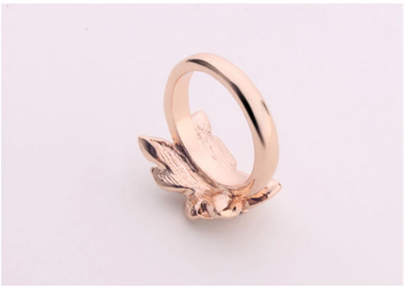 Rose Flowers Rings Vintage Resizable Finger Rings Valentine's Day Gift Jewelry Hot Sale Open Ring For Women Jewelry