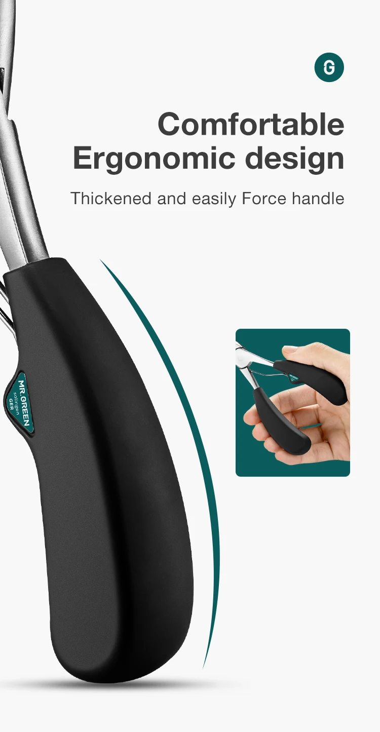 MR.GREEN Nail Clipper Stainless Steel Ingrown Toenail Clipper Good at Cutting Thick and Hard Nails Pedicure Manicure Tool