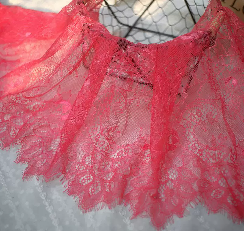 3Meters/lot 35cm width Eyelash Lace Trim Fabric Flower DIY Crafts Wedding Dress Clothing Lngeire lace material
