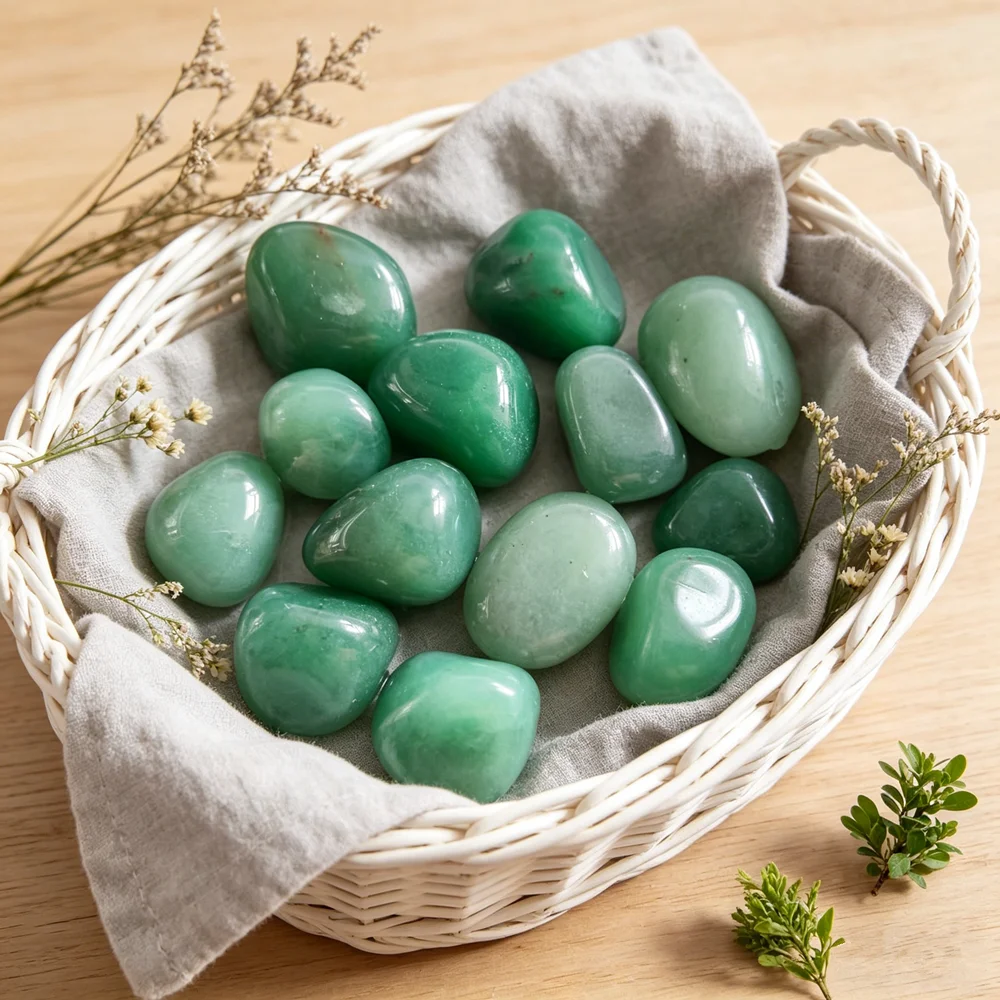 Natural Green Aventurine Quartz Crystal Stone Jade Tumbled Reiki Healing Crystal Stone and Minerals Home Decoration Stone