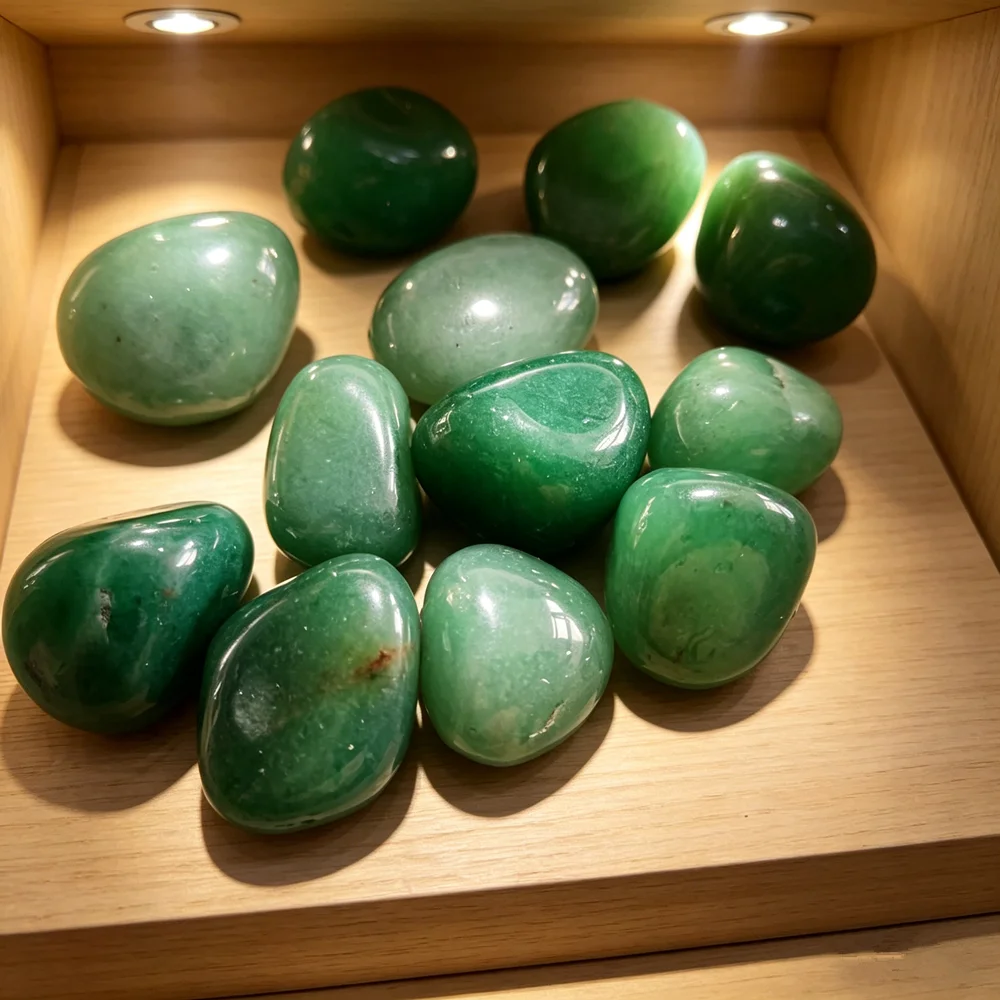 Natural Green Aventurine Quartz Crystal Stone Jade Tumbled Reiki Healing Crystal Stone and Minerals Home Decoration Stone
