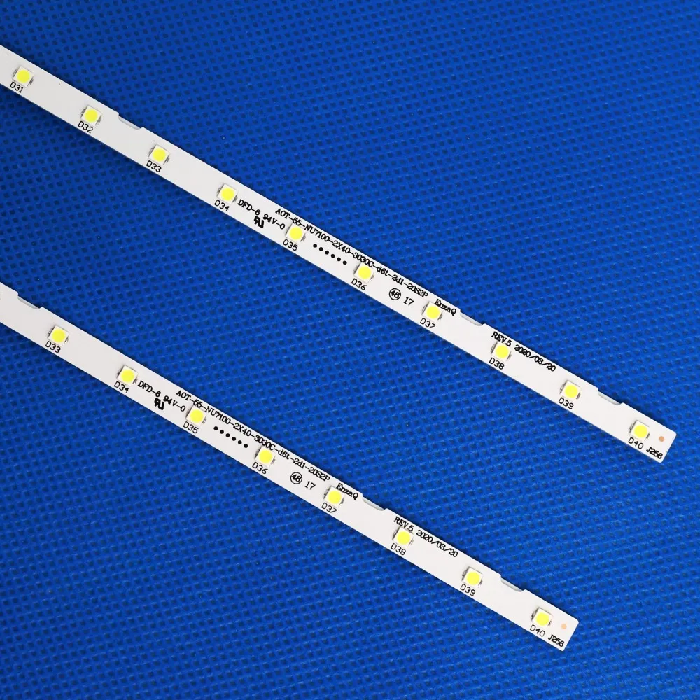 LED Backlight Strip(2)for Samusng UE55NU7100 UE55NU7105 55NU7100 BN96-45913A 46033A STS550AU9 UE55NU7170 UE55NU7300 UE55NU7400