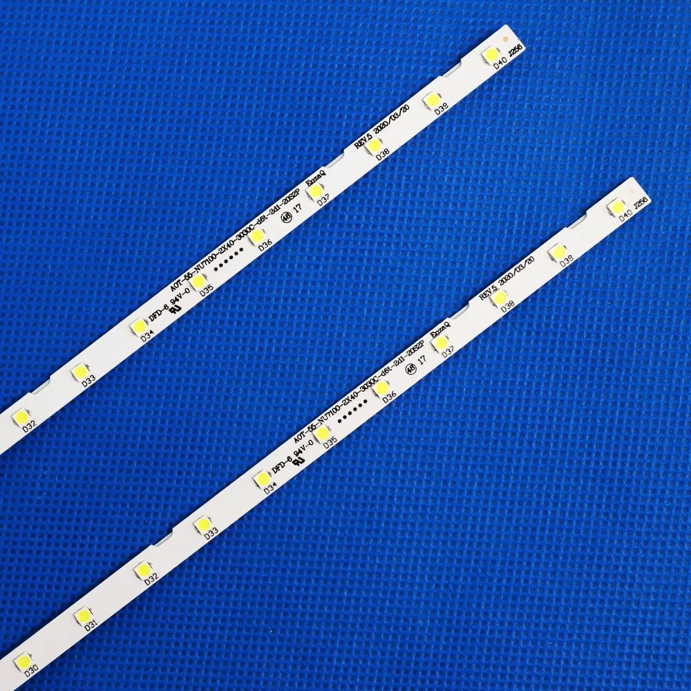 LED Backlight Strip(2)for Samusng UE55NU7100 UE55NU7105 55NU7100 BN96-45913A 46033A STS550AU9 UE55NU7170 UE55NU7300 UE55NU7400