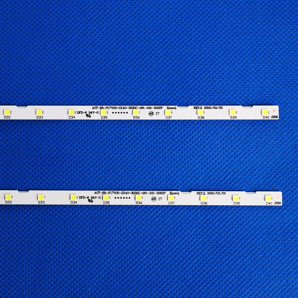 LED Backlight Strip(2)for Samusng UE55NU7100 UE55NU7105 55NU7100 BN96-45913A 46033A STS550AU9 UE55NU7170 UE55NU7300 UE55NU7400