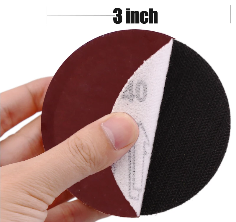 3 Inch 75mm Sandpaper Sanding Disc For Metal Auto Wood Car Wheel Restoration Sanding Polishing Kit P800 P1200 P2000 P5000