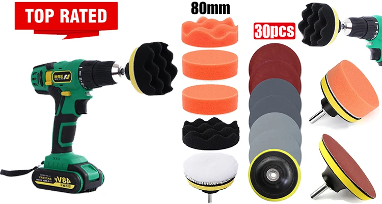 3 Inch 75mm Sandpaper Sanding Disc For Metal Auto Wood Car Wheel Restoration Sanding Polishing Kit P800 P1200 P2000 P5000