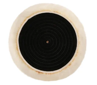 SPTA 1"/2"/3"/5"/6"/7“ T160 Heavy Cut Wool Polishing Pad High Density Lambs to Remove 1200#/1500# Sanding Disc Marks