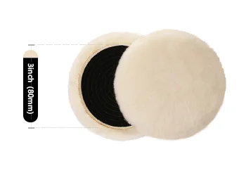 SPTA 1"/2"/3"/5"/6"/7“ T160 Heavy Cut Wool Polishing Pad High Density Lambs to Remove 1200#/1500# Sanding Disc Marks