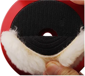 SPTA 1"/2"/3"/5"/6"/7“ T160 Heavy Cut Wool Polishing Pad High Density Lambs to Remove 1200#/1500# Sanding Disc Marks