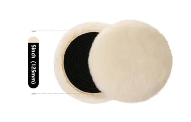 SPTA 1"/2"/3"/5"/6"/7“ T160 Heavy Cut Wool Polishing Pad High Density Lambs to Remove 1200#/1500# Sanding Disc Marks