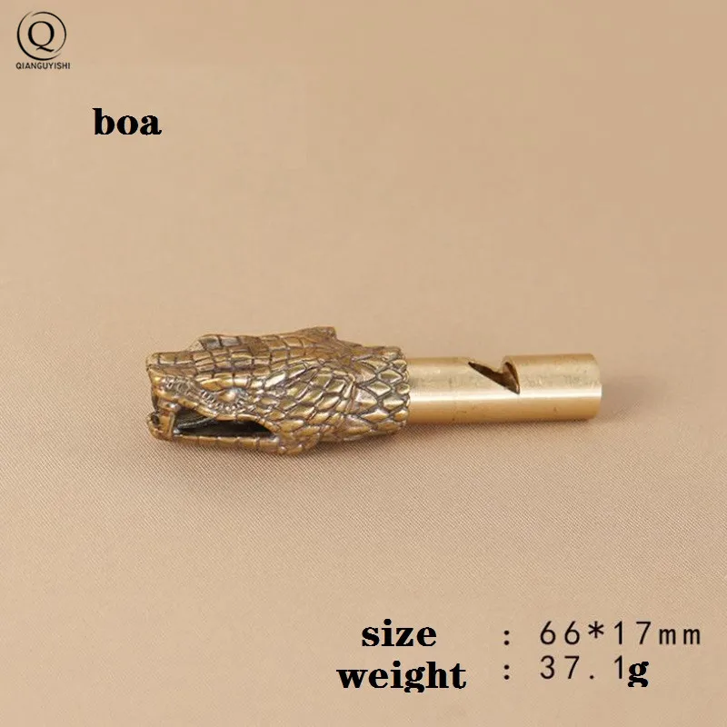 Pure Brass Outdoor Skull Whistle Keyring Hanging Jewelry Copper Training High Pitch Whistles Pendants Gifts Key Chain Ring DIY