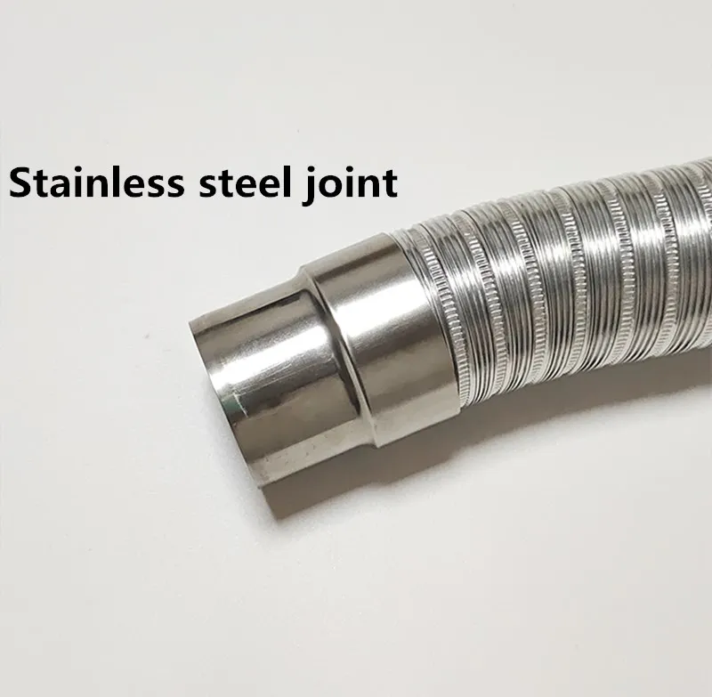 Fireproof gas water heater stainless steel 60-150mm aluminum strong universal exhaust Car intake pipe extension tube length