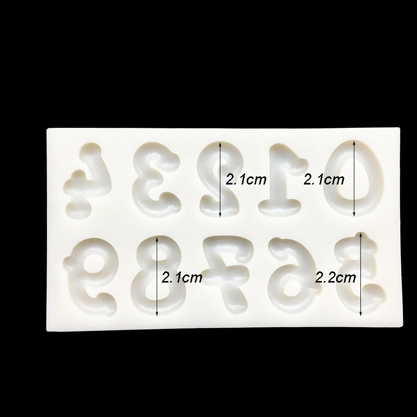 "0-9" Number Silicone Sugarcraft Mold Cupcake Chocolate Baking Mold Fondant Cake Decorating Tools
