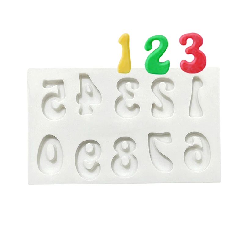 Alphabet Letter Number Silicone Sugarcraft Mold Cupcake Chocolate Fondant Cake Decorating Tools