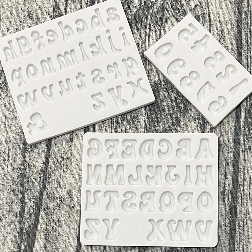 Alphabet Letter Number Silicone Sugarcraft Mold Cupcake Chocolate Fondant Cake Decorating Tools
