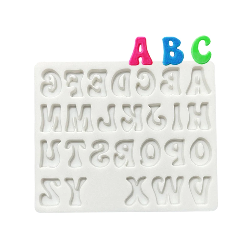 Alphabet Letter Number Silicone Sugarcraft Mold Cupcake Chocolate Fondant Cake Decorating Tools