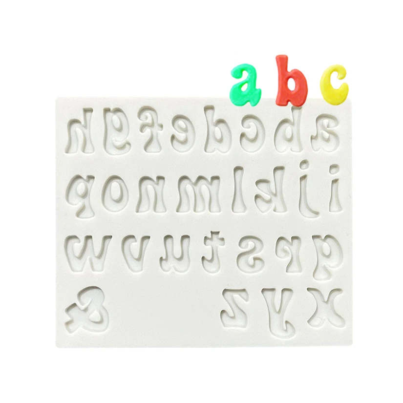 Alphabet Letter Number Silicone Sugarcraft Mold Cupcake Chocolate Fondant Cake Decorating Tools