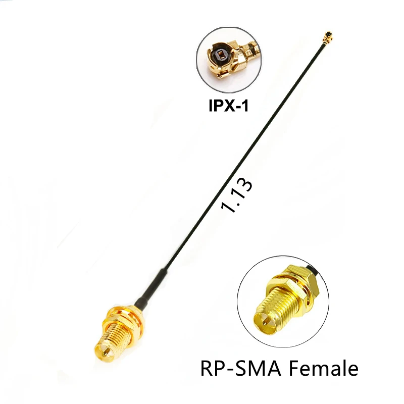 1PC SMA Female to UFL U.FL IPX IPX1 Coaxial 1.13 Cable RP-SMA Adapter Assembly Pigtail RF 1.13mm Coax Cables 5cm 10cm 15cm 20cm