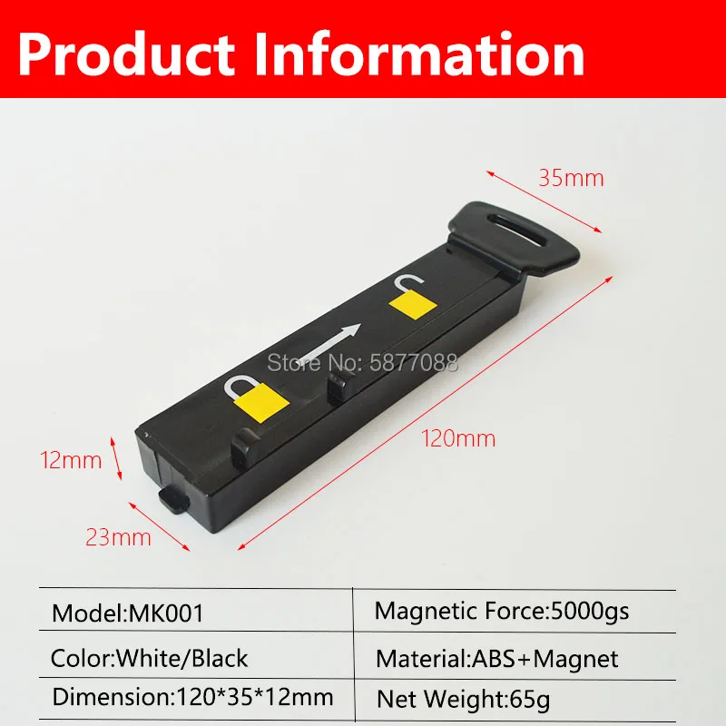 Magnetic Detacher Security Hook Magnet Key S3 Handkey Remover Magnet Lockpick Releaser S3 Key Display Hook Detacher Stop Lock