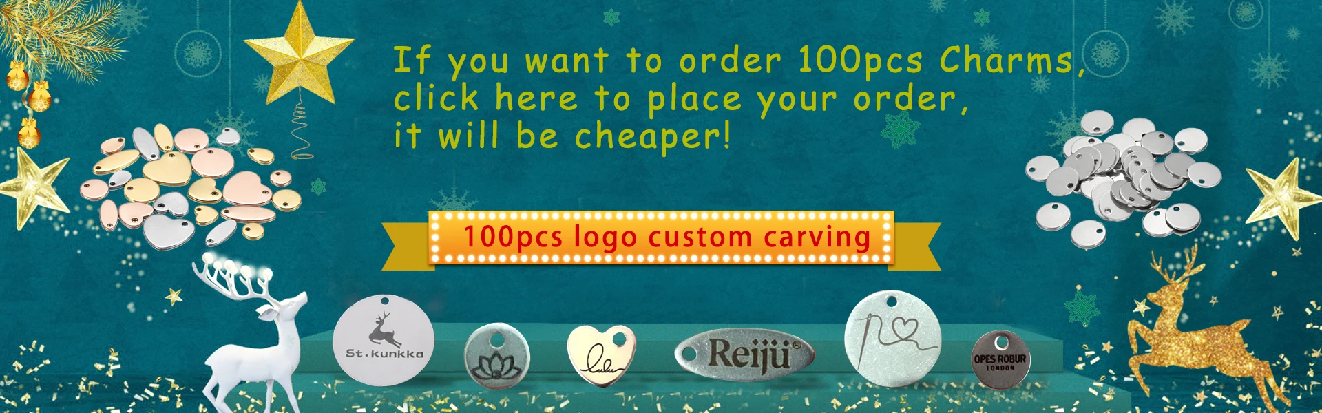 1 Bag Rose Gold Plated Heart-Shaped Water Drop Stainless Steel Charm Dog Tag Oval Blank Pendant For DIY Jewelry Making Component