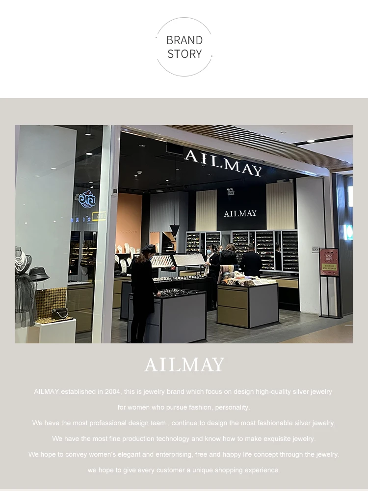 Ailmay Fashion 925 Sterling Silver Simple crown Finger Ring Elegant Clear Zircon Rings For Women Girls Party Accessories Jewelry