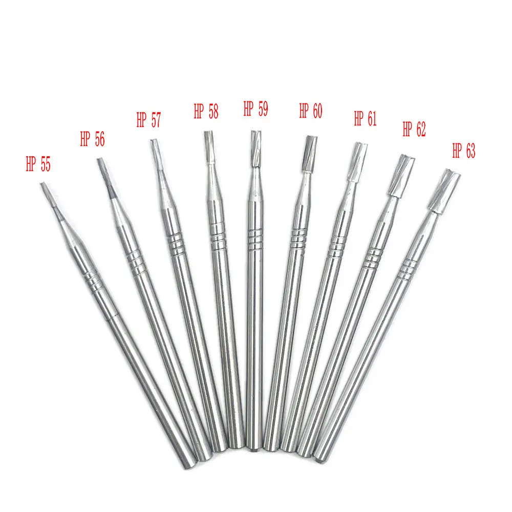 1Pc HP Tungsten Carbide Round Rotary Burs Dental Carbide Burs 0.5 to 3.1mm Dentistry Instrument High Quanlity