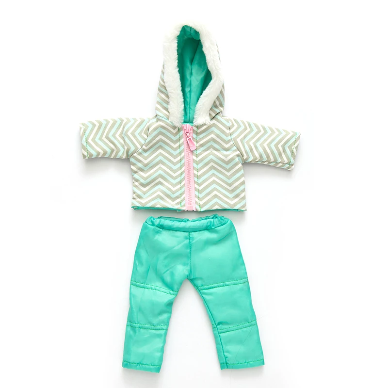 43cm Baby new born Doll winter clothing for baby doll clothes 18 Inch girl Doll jacket Coat, Shoes are not included.