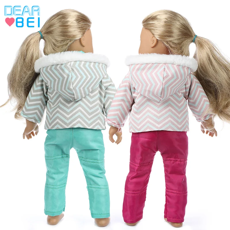 43cm Baby new born Doll winter clothing for baby doll clothes 18 Inch girl Doll jacket Coat, Shoes are not included.