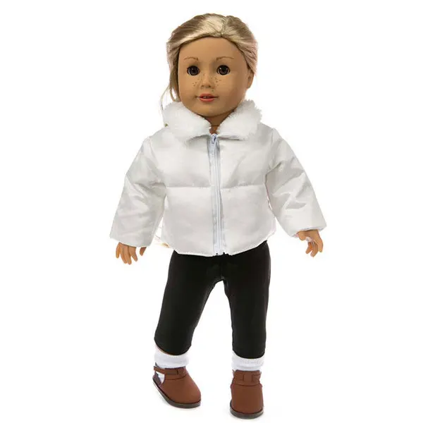 43cm Baby new born Doll winter clothing for baby doll clothes 18 Inch girl Doll jacket Coat, Shoes are not included.