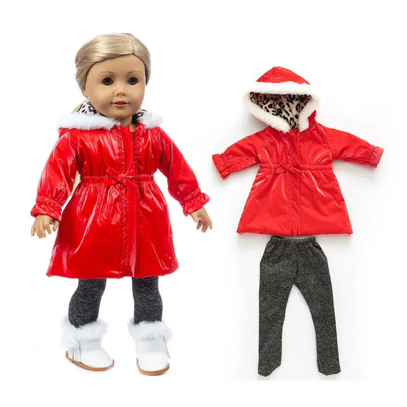 43cm Baby new born Doll winter clothing for baby doll clothes 18 Inch girl Doll jacket Coat, Shoes are not included.